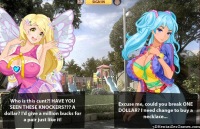 Beautiful angel girls in hentai Pussy Saga game